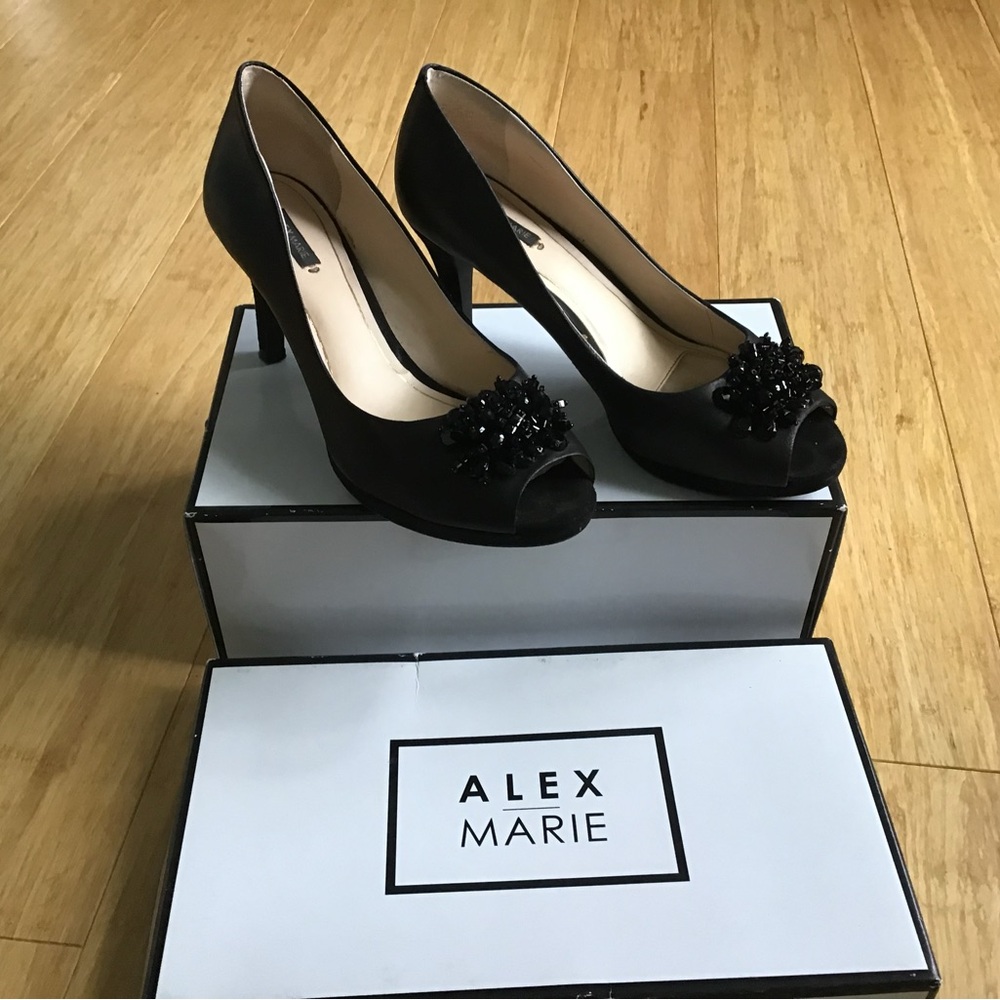 Alex Marie Black Women's Heels